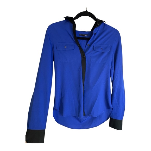 American Eagle Outfitters Blue and Black Women's Top - Picture 2 of 6